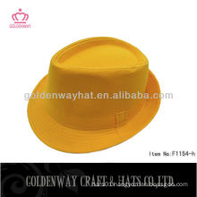 new Designer yellow fedora hat